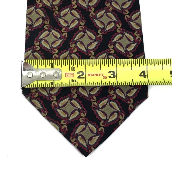 JHANE BARNES Tie Original Fabric 100% Silk Japan Geometric Men’s Necktie 👔 57" - Picture 10 of 12
